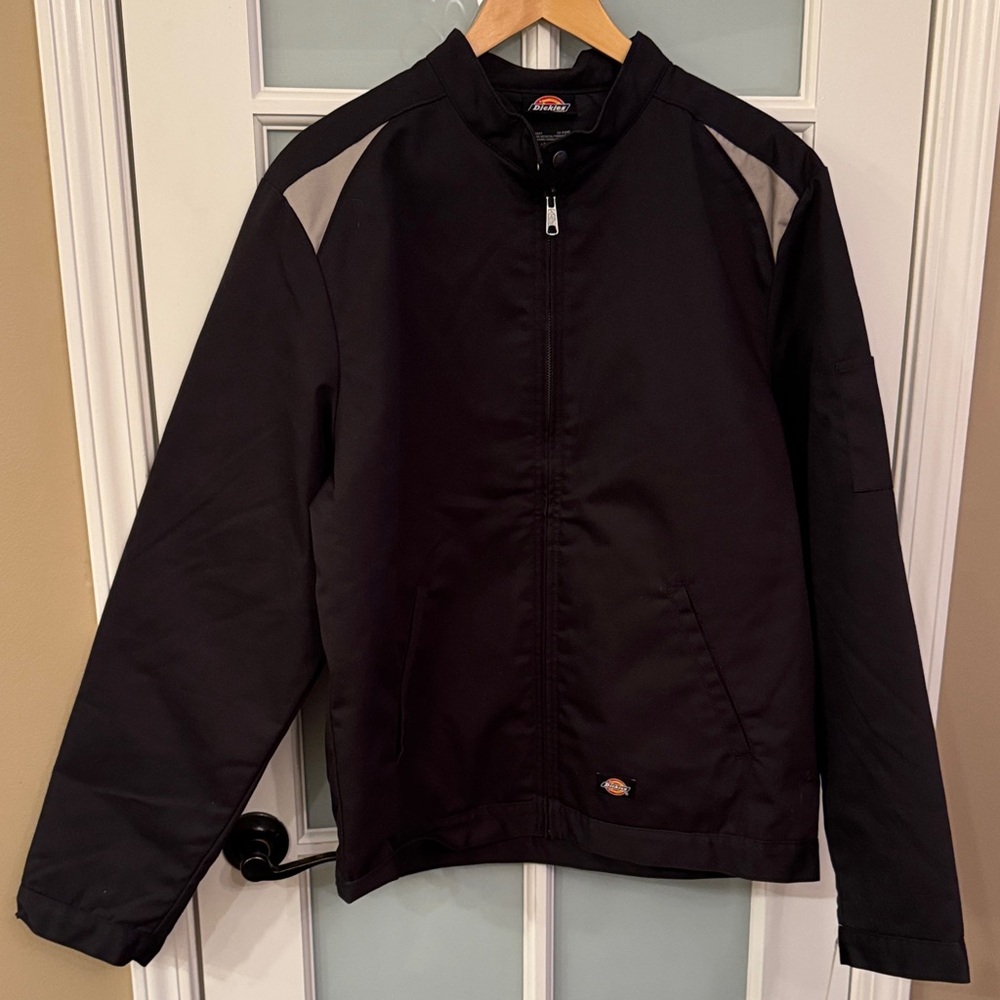 Dickies Men’s Black Jacket with Silver Details